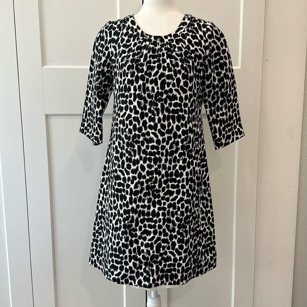 Kate Spade Silk Animal Print Shift Dress Size 6 Discounted